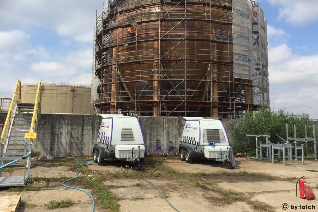 کاربرد واترجت دیزل 3000 بار 125 کیلووات Falch در صنایع