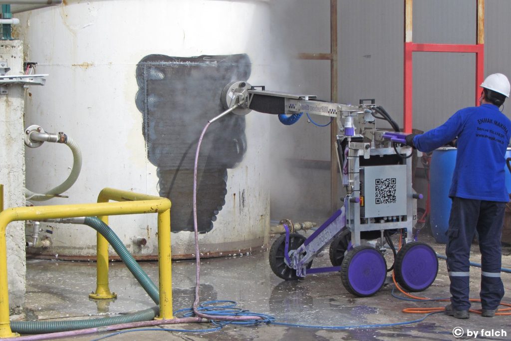 رنگ بری با واترجت 3000 بار