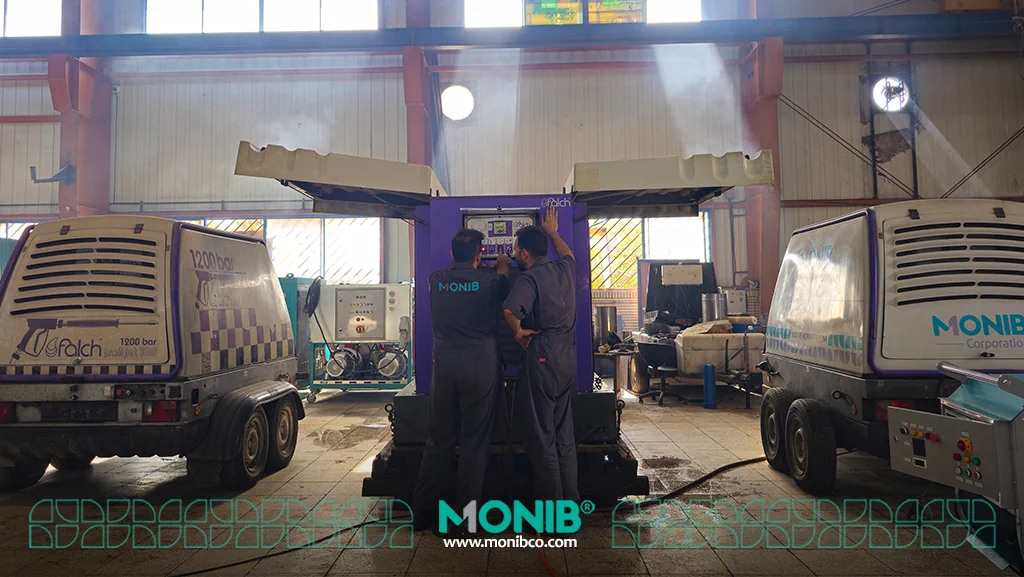 تعمیر واترجت صنعتی فشار قوی